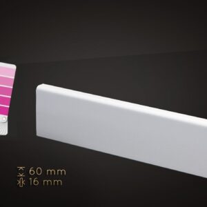6cm WYBRANY kolor RAL lub NCS, lakier półmat, listwa przypodłogowa z MDF - 6/1 - kolor na zamówienie