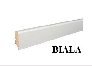 ◊ H=5cm BIAŁA LAKIEROWANA ! listwa przypodłogowa drewniana Elite- PW46, DŁ=2,20m - tylko od 10szt