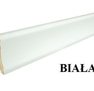 ◊ H=6cm BIAŁA OKLEINOWANA listwa przypodłogowa Elite- P20, DŁ=2,20m - tylko od 10szt