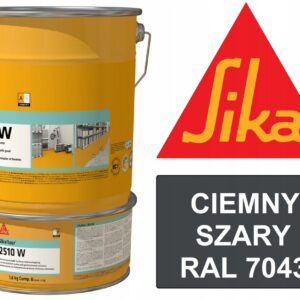 ŻYWICA do GARAŻU sikafloor 2510W RAL 7043 farba epoksydowa na posadzkę 5kg wewnętrzna, na beton‚