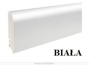 ◊ H=10cm BIAŁA LAKIEROWANA ! listwa przypodłogowa drewniana Elite- PW92, DŁ=2,20m - tylko od 10szt