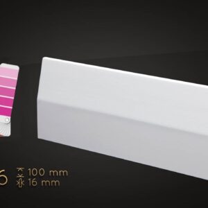 10cm WYBRANY kolor RAL lub NCS, lakier półmat, listwa przypodłogowa z MDF - 10/6 - kolor na zamówienie