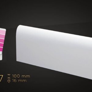 10cm WYBRANY kolor RAL lub NCS, lakier półmat, listwa przypodłogowa z MDF - 10/7 - kolor na zamówienie