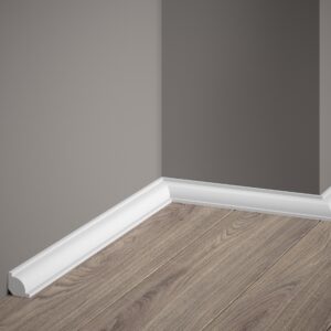 ĆWIERĆWAŁEK 2cm - MD001 - BIAŁY - DO MALOWANIA - listwa przypodłogowa