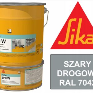 ŻYWICA do GARAŻU sikafloor 2510W RAL 7042 farba epoksydowa na posadzkę 5kg wewnętrzna, na beton‚