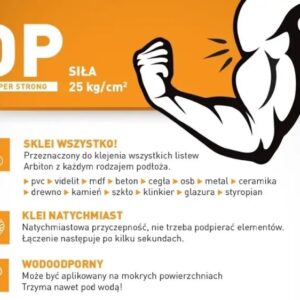 do listew Arbiton VIGO TORE PAINT - KLEJ MONTAŻOWY StrongMan - uniwersalny