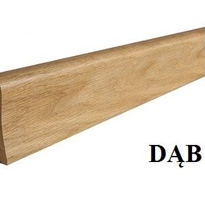 ◊ H=6cm DĄB NATURALNY lakier półmat, LISTWA fornir - P20, DŁ=2,20m