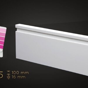 10cm WYBRANY kolor RAL lub NCS, lakier półmat, listwa przypodłogowa z MDF - 10/5 - kolor na zamówienie