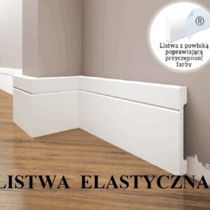 LPC-20F ELASTYCZNA listwa przyścienna GŁADKA- 2000x110x16mm DO MALOWANIA
