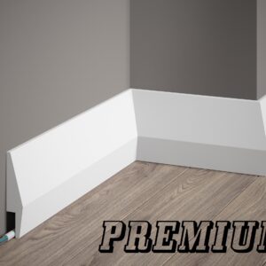 ●H=10cm BIAŁA listwa przypodłogowa - fabrycznie LAKIEROWANA (półmat) -MD016P