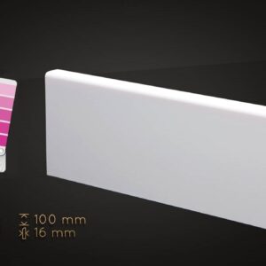 10cm WYBRANY kolor RAL lub NCS, lakier półmat, listwa przypodłogowa z MDF - 10/1 - kolor na zamówienie